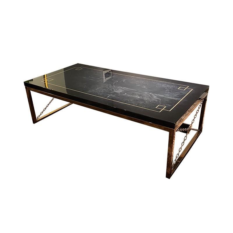 宾利轻奢实木茶几长方形意大利贴木皮工艺客厅大户型高光漆高定