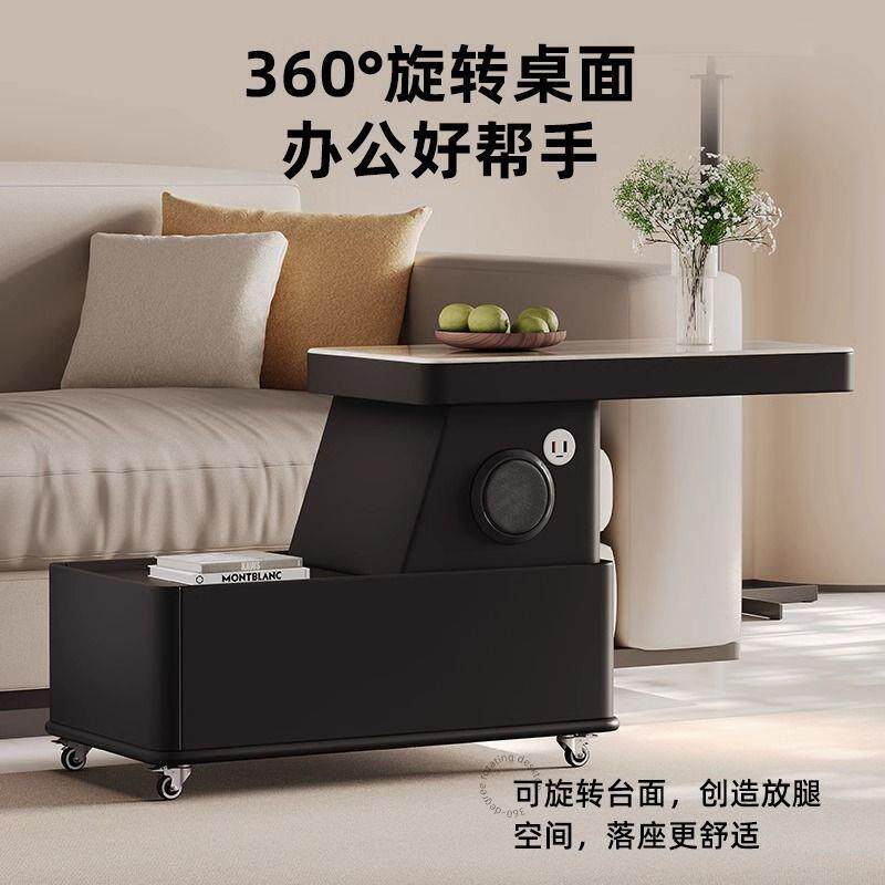 可移动茶几小户型现代简约边柜轻奢客厅意式极简新款沙发边几推车