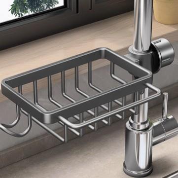 厨房置物架洗碗洗菜池水槽架沥水篮海绵刷百洁布抹布收纳架免打孔