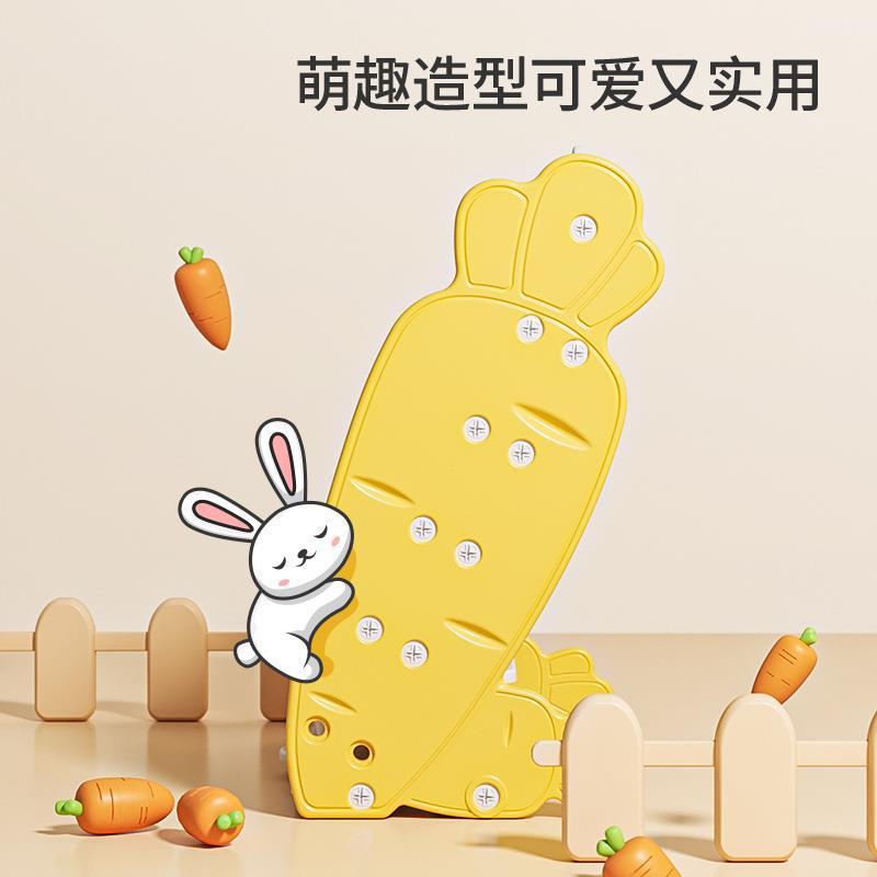 哈比树儿童书架家用收纳架一体宝宝玩具绘本架落地多层小型收纳柜