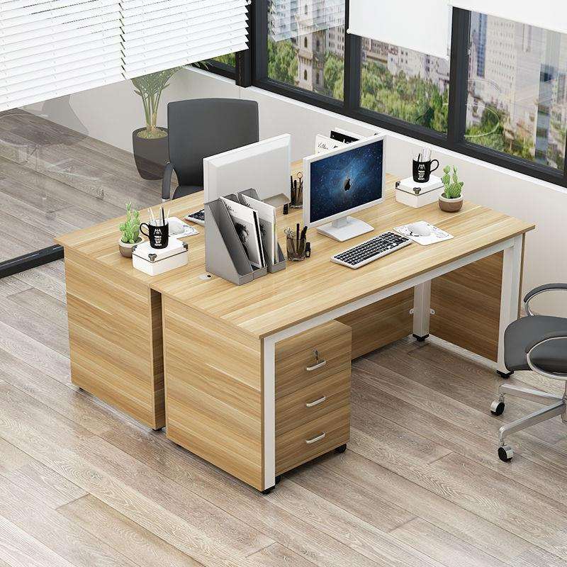 现代简约办公台式电脑桌双人位写字台医生坐诊桌工作台家用学新款