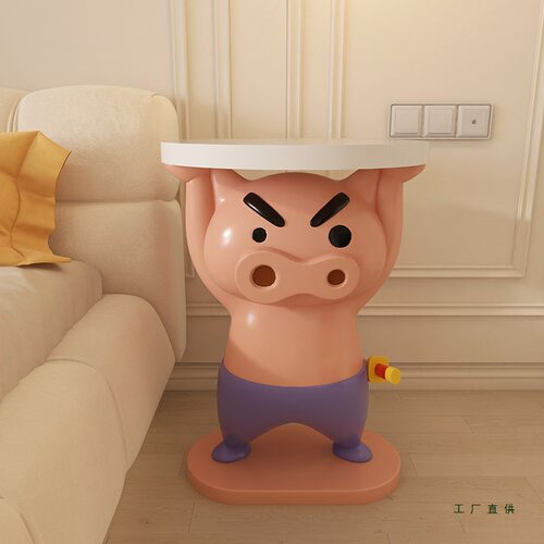 简约现代肥嘟嘟左卫门小型客厅家用卧室儿童床头柜替代品落地摆件
