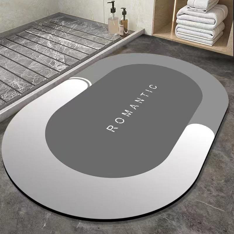 椭圆家用地毯软垫浴室卫生间吸水速干脚垫地板北欧简约入户门,居家布艺,家用脚垫,淘宝优惠券,粉丝福利购,淘宝优惠卷