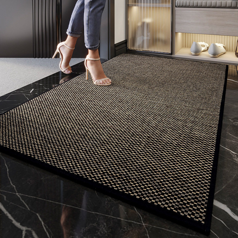 编织家用大门口进门地垫防滑除尘地垫耐脏易打理脚垫玄关客厅吸水