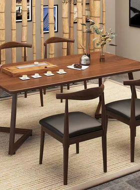 茶桌椅组合茶桌办公家用茶台长方形桌现代简约功餐桌夫套装泡茶桌