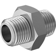 1116P234 微型耐中压300不锈钢六角外丝直通 NPT Male