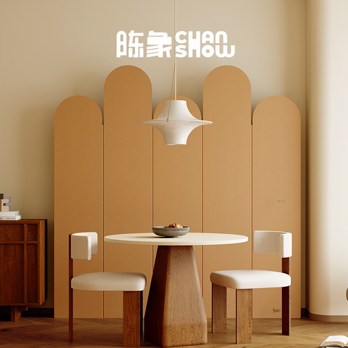 新中式可移动瓦楞纸屏风