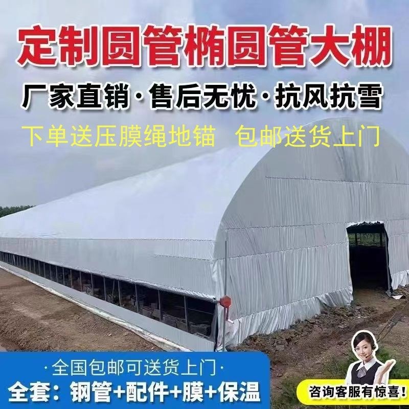 热销养殖大全套养鸡猪牛羊鸭鹅兔M养殖棚冬暖夏凉骨架