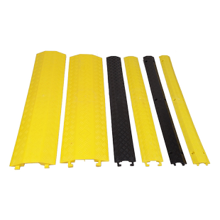 压线板线槽减速带橡胶PVC电缆护线槽板水管盖线板演出展会过线槽