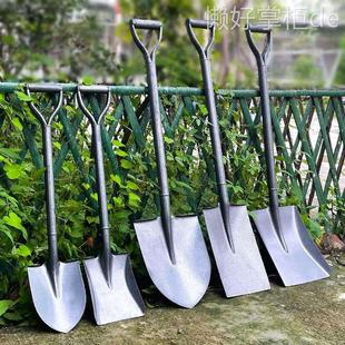 植树铁锨园艺工具种花神器 铁锹小铁铲子农用户外家用挖土锰钢加厚