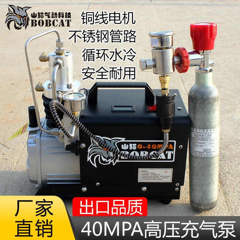 高压充气泵 电动30MPA打气机 单缸水冷式打气筒 防爆高压充气泵