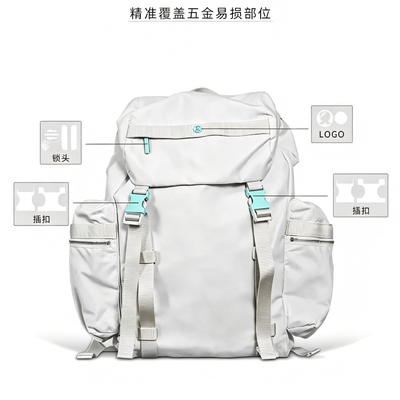 适用lululemon wunderlust双肩包14L五金保护膜纳米钛晶磨砂贴膜