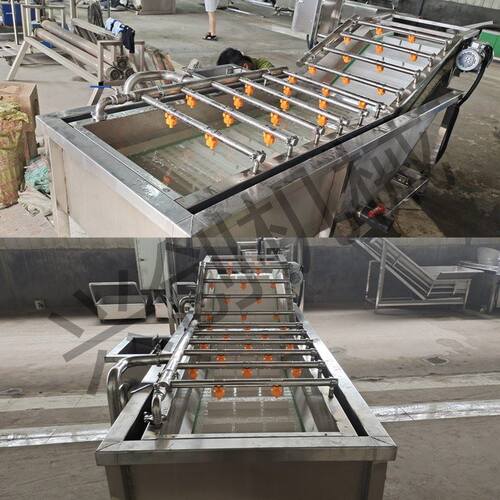 商用洗菜机水果清洗加工流水线贯通生产商用水果清洗加工设备