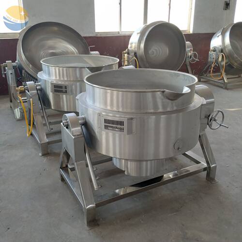 牛肉汤大型熬制锅 大型食堂熬汤煮肉锅 煤气加热400斤熬汤锅 8