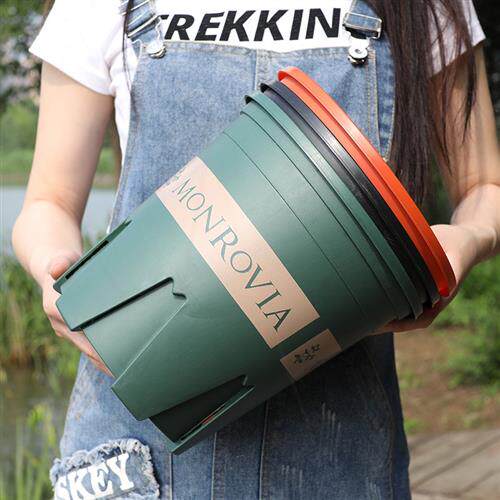山茶花专用加仑盆创意山茶花绿植加厚控根盆托盘树脂塑料特大号盆