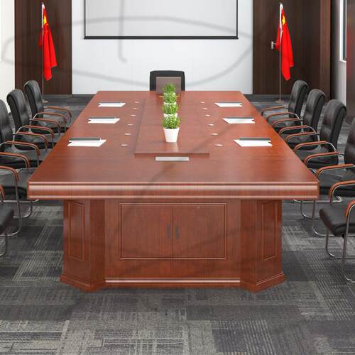 办公油会会议桌长桌会议开办会桌漆实木9918-1会议公桌议室培训桌