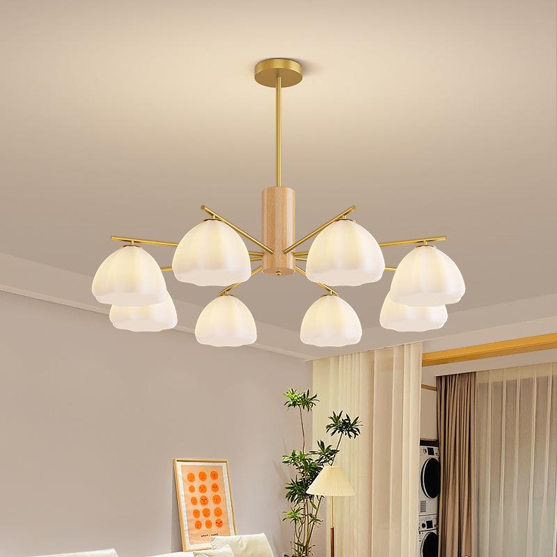 木厅纹花奶油984玻朵客卧日式奶油风云朵室创意侘寂风餐厅吧台LED