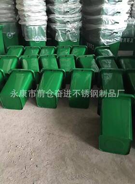 现货供应0升0镀锌板垃60161圾桶 60升户外板垃圾箱 6升钢喷塑门口