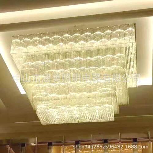 酒店大堂定售DZ2018墅楼工部沙盘水晶灯会所别非标程水晶灯非标制