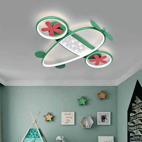 代创飞机儿童卧室灯现男孩男童间房灯意款卡SXD-空军通飞机护眼le