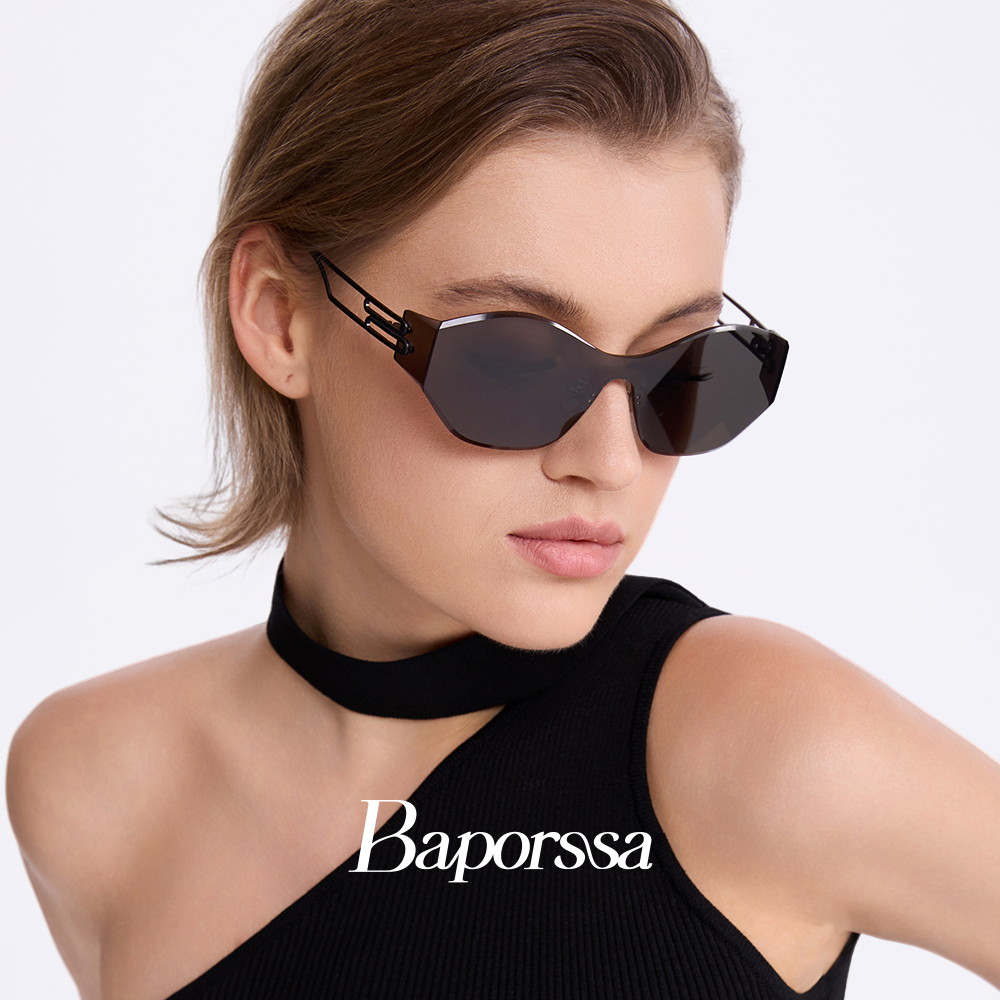 Baporssa前卫未来风一体式无框太阳镜高级感墨镜男女款甜酷太阳镜