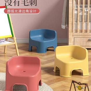 家用靠背宝宝儿童凳子可叠放加厚简约小凳子防滑宝宝餐椅 2023夏季