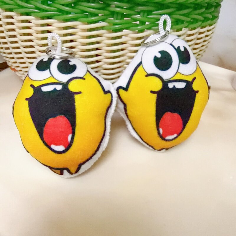 抖音爆款steamhappy语音挂件毛绒按压发声钥匙链趣味书包挂饰礼物