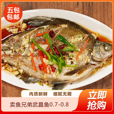 卖鱼兄弟武昌鱼农产品水产腌制食用鳊鱼烹调淡水鱼真空锁鲜食材