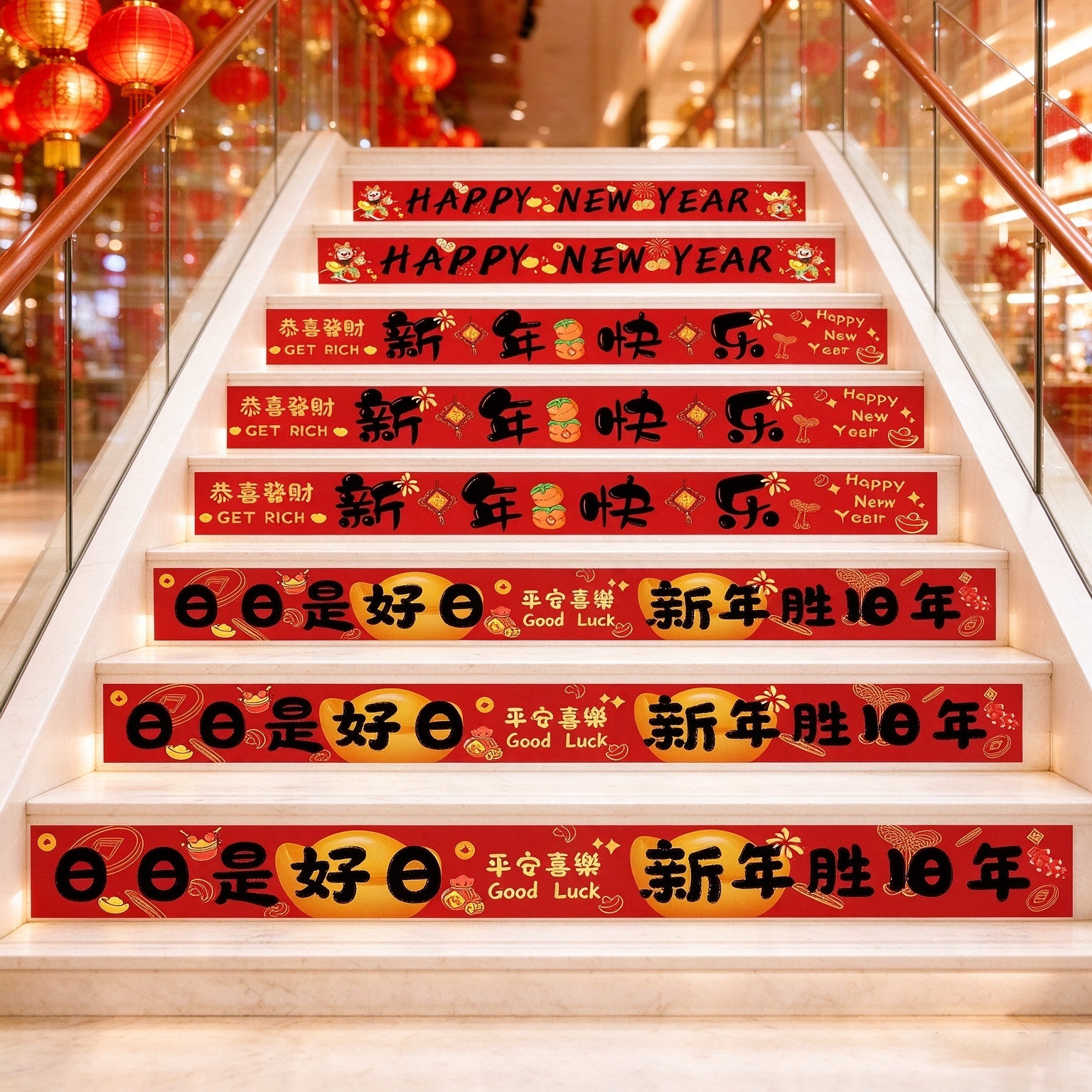 2027新年场景氛围布置装饰地贴