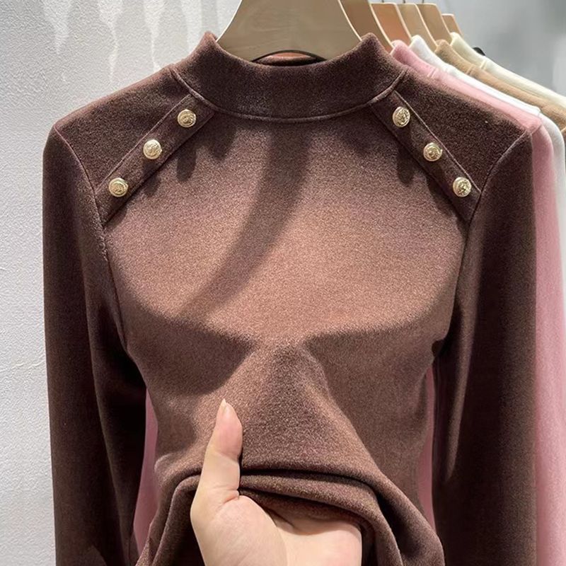 秋冬新款简约休闲百搭保暖打底衫