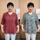 V领洋气时尚 2026春夏加肥加大妈妈装 薄款 开衫 宽松显瘦上衣 夏季