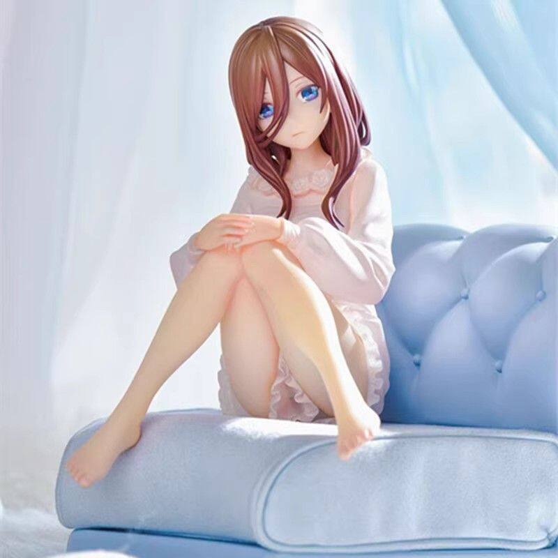 新款五等分的花嫁中野三玖坐姿手办美少女日本动漫二次元机箱摆件