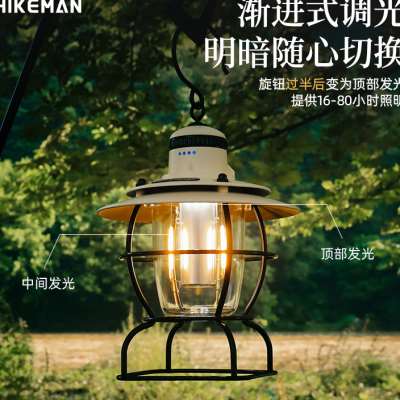 户外露营灯超长续航氛围营地灯复古提灯马灯挂式帐篷灯充电照明灯