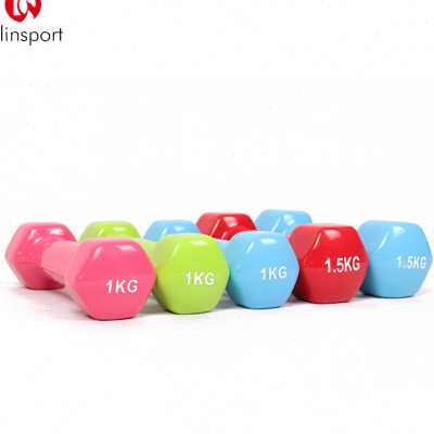 小哑铃女士1kg健身器材男士六角亚铃儿童家用塑形瘦臂跳操练臂肌