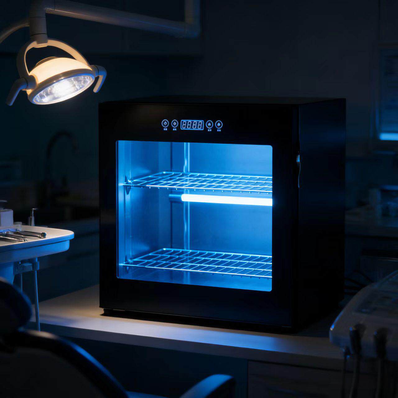 牙科工具消毒手术器械紫外线消毒柜医用臭氧美容院剪刀烘干机针灸