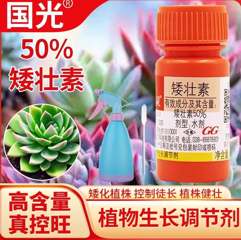 国光矮壮素水仙花矮壮素多肉矮胖素花卉矮壮剂植物生长调节控旺剂