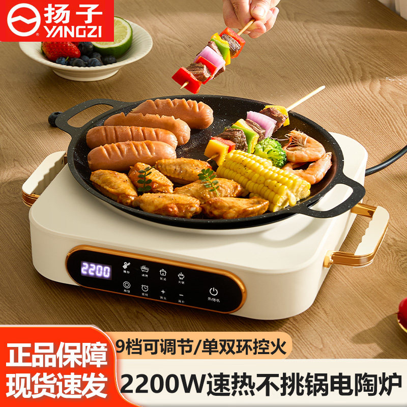 扬子电陶炉家用宿舍爆炒炒菜火锅大功率多功能不挑锅具新款电热炉