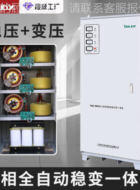 压三稳压变压一体机380V工业大功率电源V30/50K相A全自动TNS-6KV
