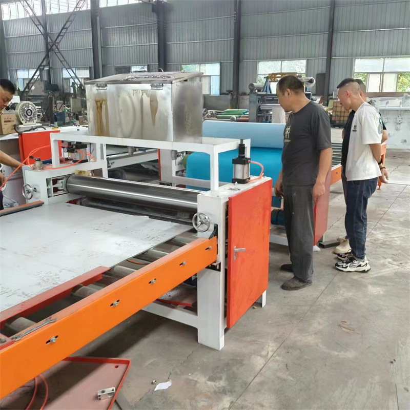 聚酯纤维棉EVA热熔胶复合机 密度板雪弗板XPE板贴面机 皮革平贴机