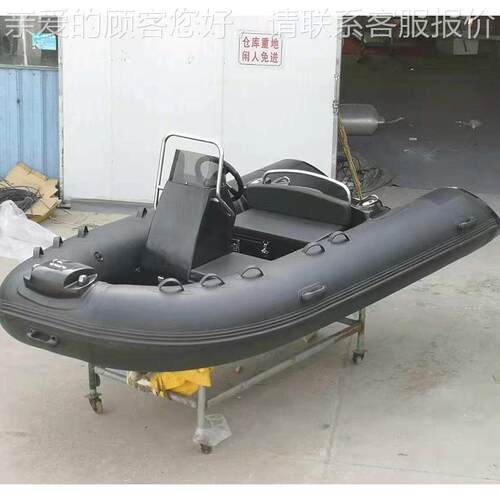 海迈RIB3.5米玻璃钢艇 橡皮艇 海钓船 捕鱼船 RIB船 捕鱼船
