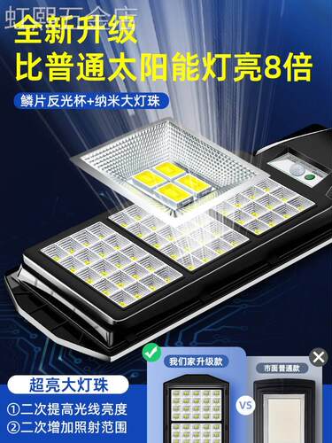 新款太阳能户外灯庭院灯家用室外人体感应超亮大功率照明led路灯