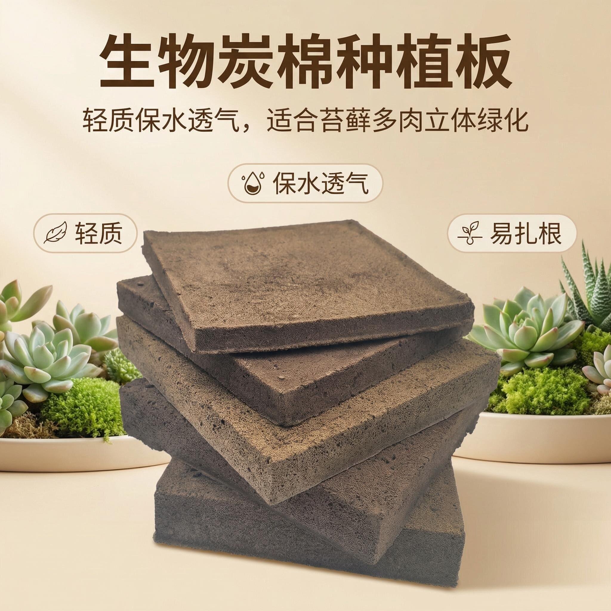 热销推荐金椤树炭绵仿土海绵无土种植垂直立体绿化土壤基质直销