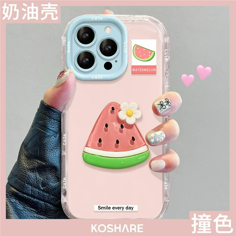 苹果16/15多巴胺diy贴件手机壳