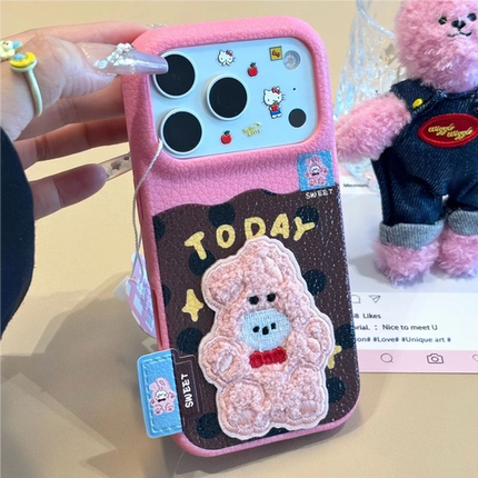 适用iPhone17/16promax可爱小兔手机壳苹果17/16pro新款15/14plus小众findX9/X8情侣mate70/60秋冬小米17软壳