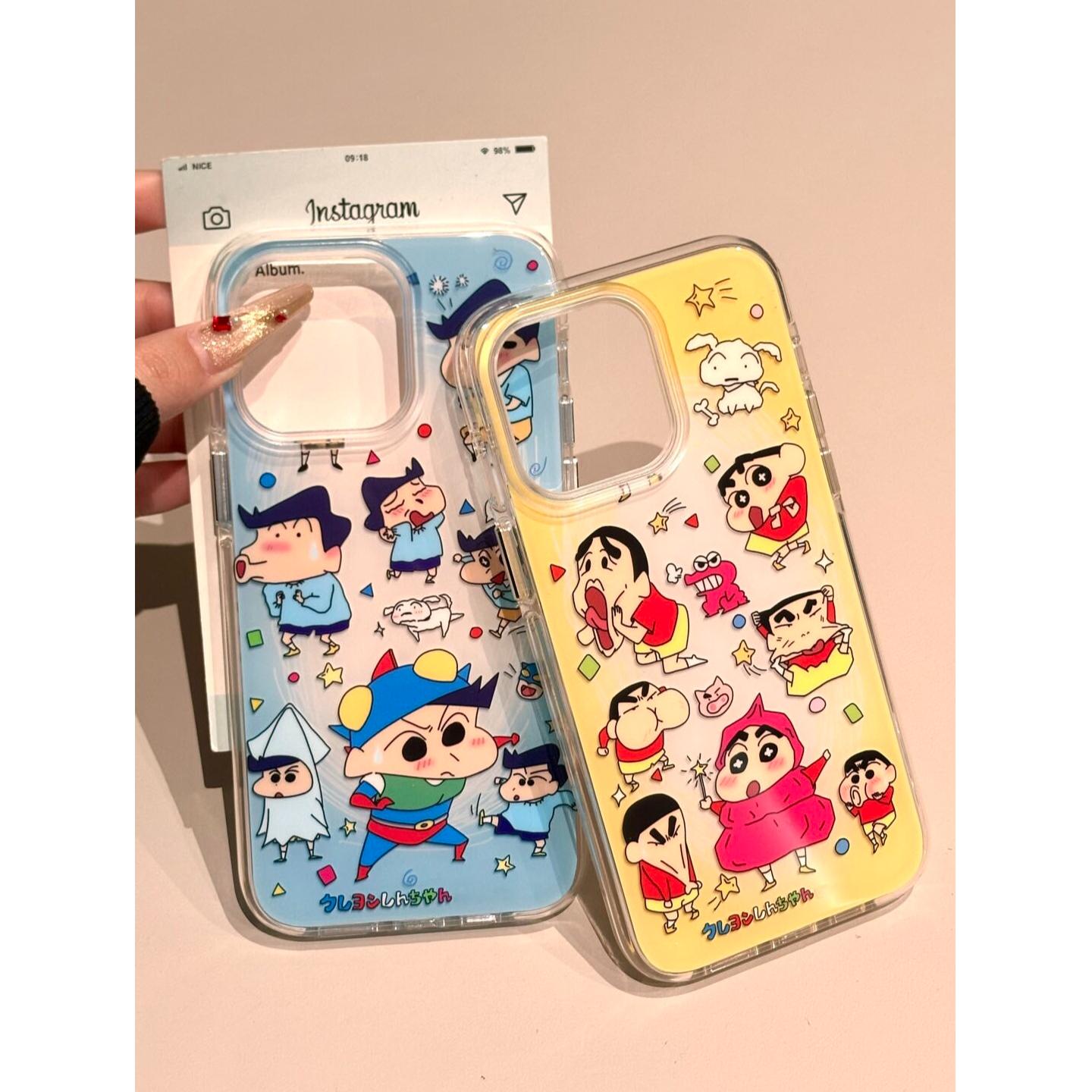 iPhone16/15日系搞怪情侣手机壳