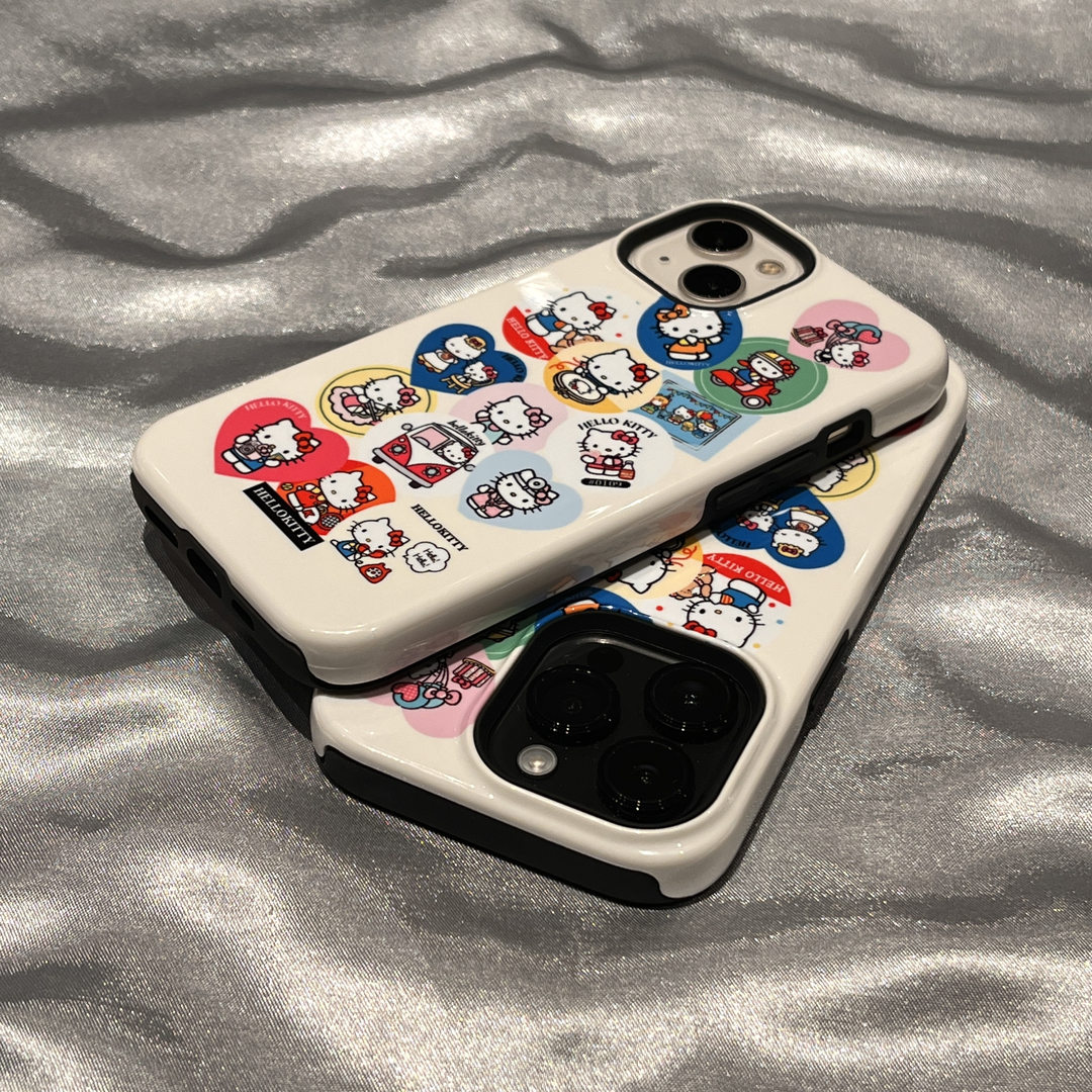 iPhone16硅胶二合一保护套可爱