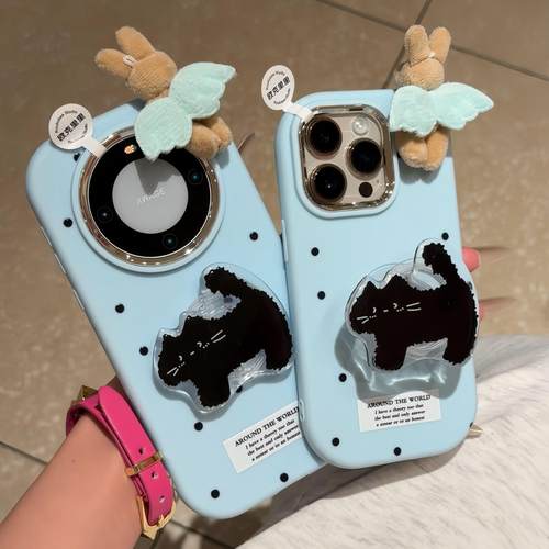 IPhone17promax猫猫支架手机壳