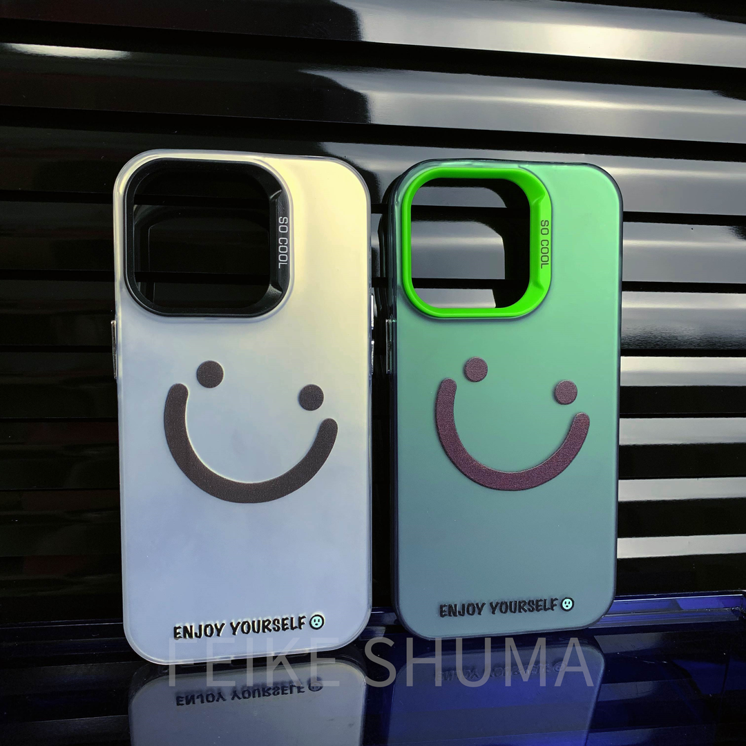 原创欧美笑脸简约风适用于iPhone14puls磨砂手机壳情侣防摔硅胶保护套苹果11/12/13/14promax直边小米13ins风高性价比高么？