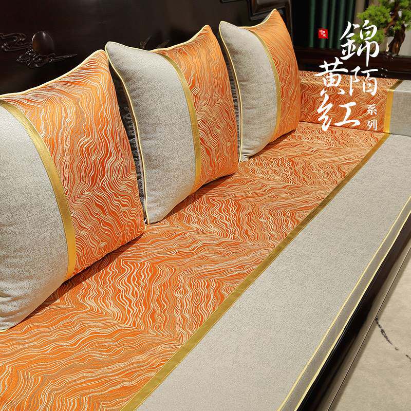 红木沙发坐垫高档中国风实木家具沙发垫罗汉床垫子五件套飘窗垫子
