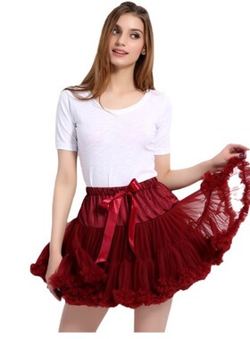 衬女装裙子新款裙撑lolita半身裙女网纱成人蓬蓬短裙春秋欧美tutu